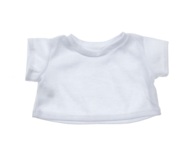 16-inch Plain White T-Shirt